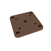 Alumawood Terrain Colour 65x65mm post base plate set POWDER COATED ALUMINIUM